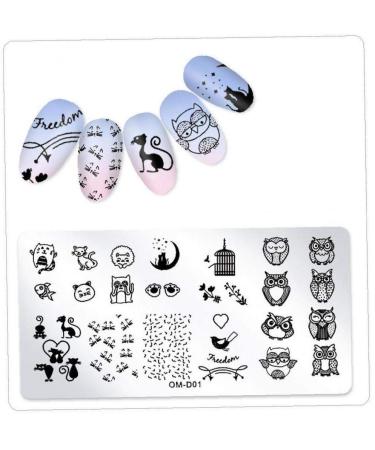 3pcs Nail Art Stamp Templates Kit - Maleicure Stencil & Nail Art Tools (OM-D04 OM-D05 OM-D06) - International Shipping Available - Buy Online on GoSupps.com