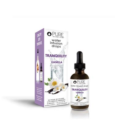 Pure Inventions Tranquility Vanilla - Vanilla and Chamomile Flavored - Water Infusion Drops - No Sugar  Calories  or Artificial Sweeteners - 60 Servings - 2oz