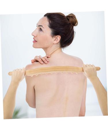 Partykindom 3-Stick Roll Rod with 20 Balls - Trigger Point Leg Massage & Gua Sha Tools for Sore Muscles - Multifunctional Wood Body Massage Stick for Fitness - Buy Online on GoSupps.com