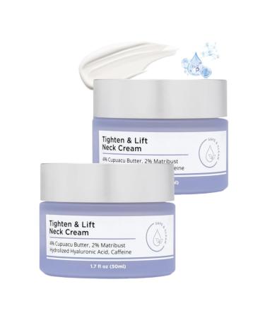 Tighten & Lift Firming Neck Cream Neck Firming Cream Tightening Lifting Sagging Skin 2024 New Pure Tighten & Lift Neck Cream for an Even Skin Tone and Neck Lift (2pcs) 50 g (Pack of 1)