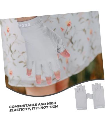 FRCOLOR 2 Pairs UV Gloves Manicure Gloves Fingerless Gloves for Women UV Protection Nail Gel Women's Gloves Nail Lamp Light UV Hand Protection Nail Gloves Anti-UV Shield Fabric - Buy Online on GoSupps.com
