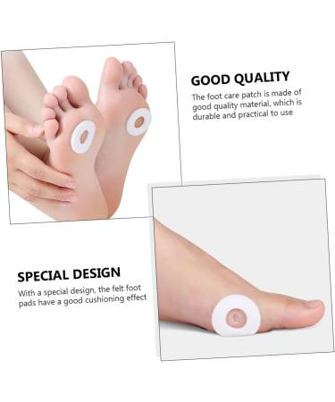 CLISPEED 4 Sheets Corn Stickers Protective Feet Patch Soft Foam Cushions Heel Grips Liner Insert Corn Protectors Corn Pads Callus Removal Tools Heel Pad Pain White Foot Patch Care Felt - Buy Online on GoSupps.com