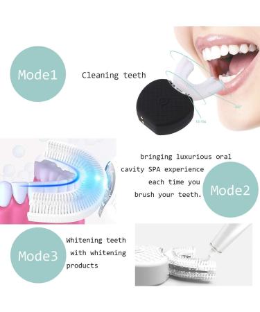 Nano Cold Light Teeth Whitening Kit - 2-in-1 Professional at Home Teeth Whitening System, IPX7 Waterproof Portable Toothbrush - Black - Buy Online on GoSupps.com
