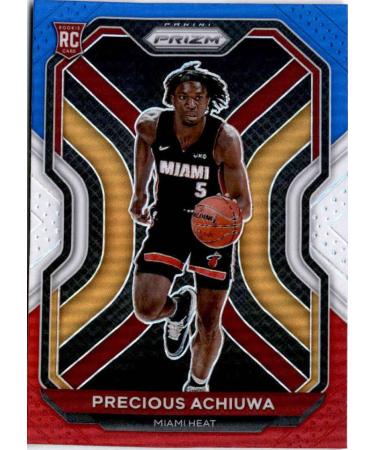 2020-21 Panini Prizm Prizms Red White and Blue #294 Precious Achiuwa NM-MT RC Rookie Miami Heat Basketball Trading Card