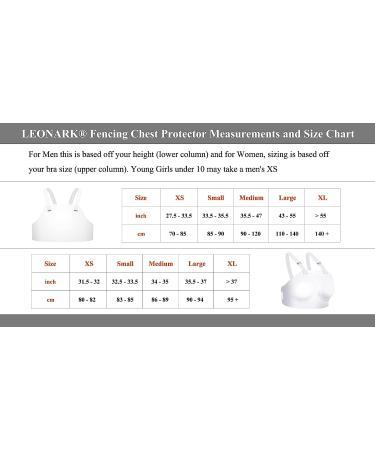 LEONARK Fencing Sport Hema Chest Guards - Breast Protectors for Football Rugby Volleyball Baseball etc- Plastron for Foil Epee Saber Fencers - Fencing Gear for Child and Adult Fencer Male X-Small - Buy Online on GoSupps.com
