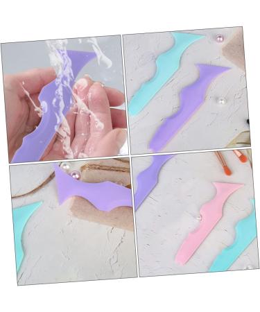 FOMIYES 8 Pcs Silicone Beauty Ruler Silicone Molds Beginners Eyebrow Stencils Eyeliner Tool Eyeliner Brush - Buy Online on GoSupps.com