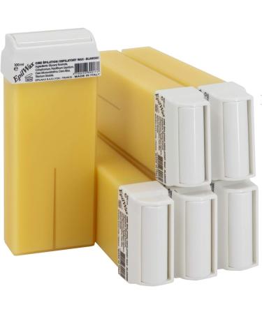 Epilwax Hair Removal Waxing Kit - 6 Roll-on Cartridges, Heater, 100 Strips & Waxing Oil (Vanilla) - Buy Online on GoSupps.com