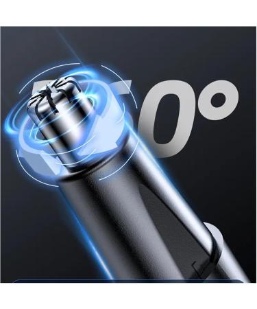 USB Electric Nose Hair Trimmer for Men - Rechargeable & Washable Nose & Ear Clipper (Blue) - International Shipping Available - Buy Online on GoSupps.com