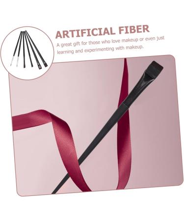 PLAFOPE 6pcs Eyeliner Makeup Brush Travel Makeup Brushes Face Powder Brushes Rayon Wooden Handle Black - Buy Online on GoSupps.com