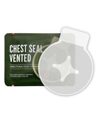 Va man do occlusive breast sealing with 4 holes tactical first aid breast sealing ventilated military trauma supply for the medical battle reference ifak accessories