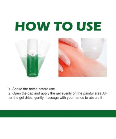 Gel pour articulations des paules produit de soin roll-on gel de massage du cou 50 ml avec effet rafra chissant formule naturelle outil anti-stress avec application facile fournitures de bien- t - Buy Online on GoSupps.com