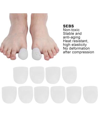 SEBS Toe Protector - Pain Relief & Prevent Squeeze/Abrasion - Average Size, Reusable (White) - Buy Online on GoSupps.com