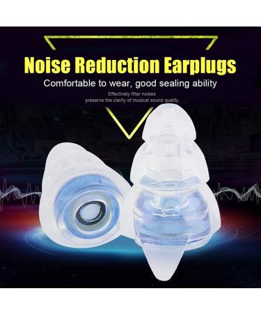 Transparent Noise Reduction Earplugs for Drummers DJs & Concerts - Blue Sound Protection - Buy Online on GoSupps.com