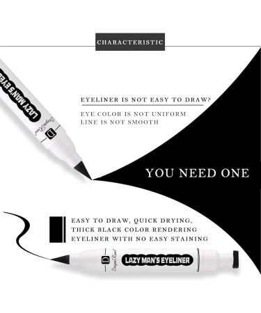 Waterproof Eyeliner Stamp | Liquid Make Up Pencil | Long-Lasting Eye Pencil Eye Shadow Waterproof Liquid Make Up Pencil for Natural Looking Shakven - Buy Online on GoSupps.com