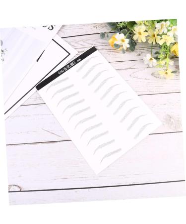 BIUDECO 2 Pairs Makeup Supplies Artificial Eyebrow Patch Eyebrow Stickers Makeup Tools Water Proof 6d - Buy Online on GoSupps.com