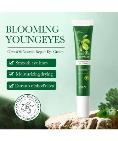 Olive Eye Cream Olive Oil Elastic Moisturizing Eye Cream 20g revitalizing eye moisturizer targets crows feet firmness bags and dark - Buy Online on GoSupps.com