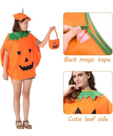 Halloween Pumpkin Costume Suit Halloween Costume Pumpkin with Pumpkin Basket and Hat Costume Pumpkin Outfit Pumpkin Cosplay Party Clothing Pumpkin Costume Adult for Halloween Party Cosplay Fancy - Buy Online on GoSupps.com