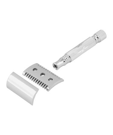 Pearl Double Edge Open Comb Safety Razor for Men - Eco-Friendly Brass Metal Razor | Premium Shaving Kit for Valentine's Gift - Buy Online on GoSupps.com