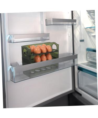 WHAMVOX Egg Storage Box Egg Holder for Fridge Refrigerator Door Egg Rack Storage Rack Egg Tray re-usable Green 26.00X20.00X10.00CM - Buy Online on GoSupps.com
