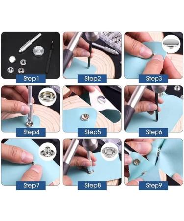 200 Piece Heavy Duty Stainless Steel Snap Fastener Kit with Pliers for Marine Boat Canvas & Leather DIY Craft - BetterJonny - Buy Online on GoSupps.com