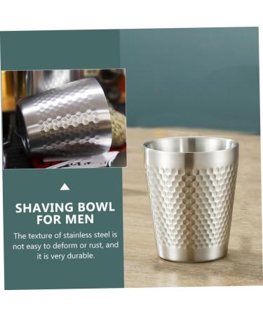 FRCOLOR 2 PCS Stainless Steel Shaving Cup Set - 304 Metal Shaving Tools for Perfect Shaping & Lathering - Buy Online on GoSupps.com