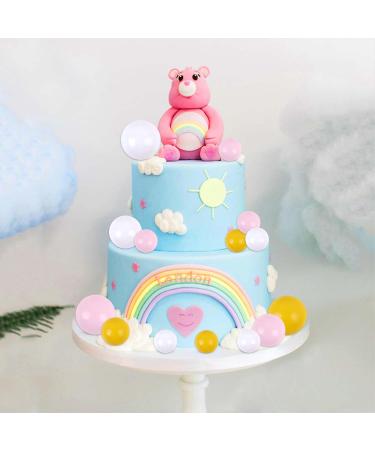 Blumomon 60Pcs Balls Cake Topper DIY Cake Insert Toppers Ball Cake Picks Cupcake Topper for Birthday Party Baby Shower Wedding Cake Decoration(Yellow+Pink+White) Yellow/Pink/White - Buy Online on GoSupps.com