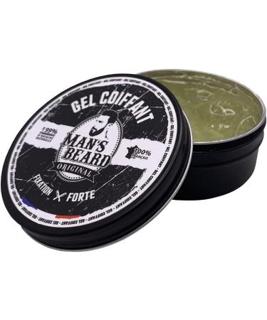 Man's Beard - Strong Hold Wet Effect Styling Gel - Capacity: 90 ml - 100% French manufacturing - Ingredients of natural origin - Buy Online on GoSupps.com