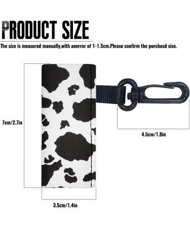 SCRAWLGOD Cow Print Lip Balm Holder Keychain Portable Lip Balm Sleeve keychain Chapstick Holder Secure and Nice Hand Feeling Set of 2 Cow Print 2 - Buy Online on GoSupps.com