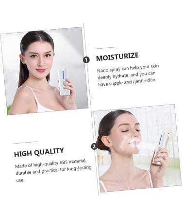 Mikinona 1pc Hydrating Instrument Cool Mist Sprayer Air Humidifier Moisturizer Abs Moisturizing White - Buy Online on GoSupps.com