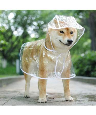 Xfyyzy Dog Raincoat - Waterproof Clear Pet Raincoat for Outdoor Walking - Breathable Lightweight Dog Poncho - Medium - Buy Online on GoSupps.com