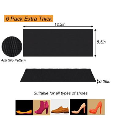 6 Pack Extra Thick Non Slip Shoe Grips for High Heels - Self Adhesive Shoe Pads Treads - Anti Slip Cushion and Sole Protector - Buy Online on GoSupps.com