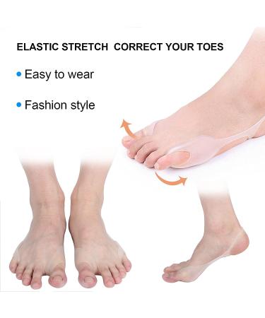 Silicone Toe Separator 1 Pair - Big Toe Spacers for Correcting Crooked Toes, Bunions, and Alignment - Gel Toe Spreader for Bunion Relief - Buy Online on GoSupps.com
