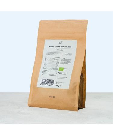 Wacker Organic Coconut Blossom Sugar 500g - Naturally Sweet Unrefined Sugar with Caramel Flavor for Baking & Cooking - Buy Online on GoSupps.com
