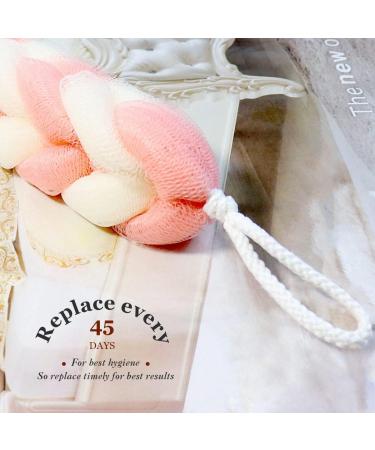 Bath Sponge Shower Loofahs 80g - Exfoliating Body Scrubber - Pack of 2 (Light Blue Girl) - Buy Online on GoSupps.com