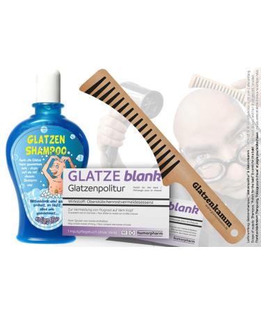 Humor pharmaceutical the large baldness gift set (with bald flank bald cremal & bald shampoo) |Birthday gift |First aid set of bald straps funny gift idea |3-part