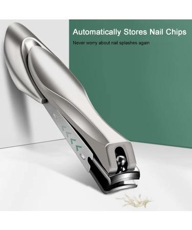 Professional Nail Clippers with Catcher for Thick Toenails - Sharp Clippers for Men and Women - Buy Online on GoSupps.com