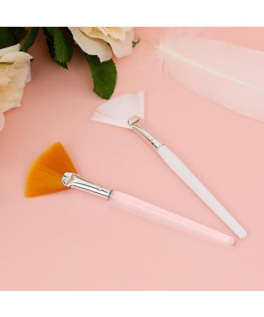 2 PCS Soft Fan Brush Set for Facial Masks | Makeup Application Tool | Premium Quality Facial Brushes - Buy Online on GoSupps.com