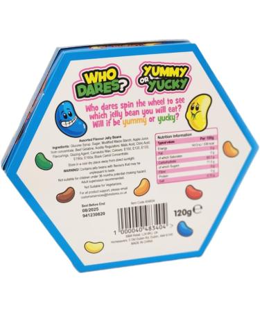 Millions Jelly Bean Collection/Double Dare Jelly Bean Spin Game Christmas Sweets Xmas Treats Gift 120g (Hexagon (Pack Of 1)) - Buy Online on GoSupps.com