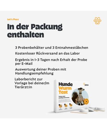 Pezz Wurktest for Dogs (Standard) - Test Common Wurdoms | Free Laboratory Shipping Included | Action Recommendations - Buy Online on GoSupps.com