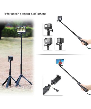 SOONSUN 3-in-1 Aluminum Selfie Stick | Waterproof Monopod for GoPro, DJI, AKASO, SJCAM | Telescoping Pole with Tripod Stand - Buy Online on GoSupps.com