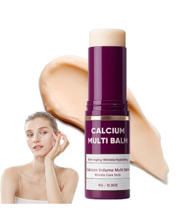 Calcium Multi Balm Stick, Calcium Volume Multi Balm, Korean Collagen Hydrating & Moisturizing Stick, Anti-Aging, Firming Skin, Reduce Fine Lines, Suitable for Face, Eyes, Neck (1)