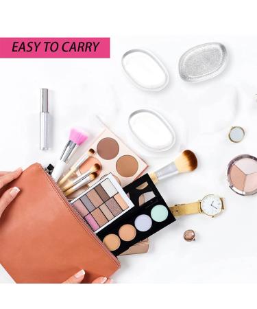 AKOAK Silicone Makeup Sponge Set - 2 Transparent Face Applicators for Liquid Foundation Cream CC Cream Concealer & BB Cream - Perfect Blender for Flawless Makeup - Buy Online on GoSupps.com