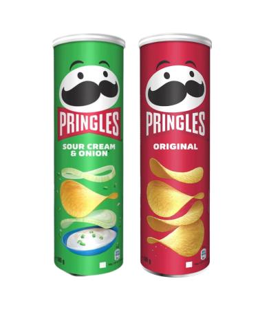 Snack Pack Bundle with Pringles Sour Cream & Onion 185g and Pringles Original 185g (2 Pack) - Buy Online on GoSupps.com