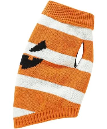 Round Neck Dog Sweater for Small Dogs | Cute & Warm Soft Pet Clothes - Orange S (82W928) - Buy Online on GoSupps.com