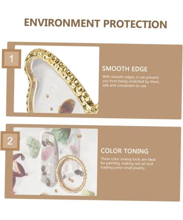 Healeved Nail Board Manicure Mixing 3 Piece Nail Display Plate For Nail Art Blending Display - Buy Online on GoSupps.com