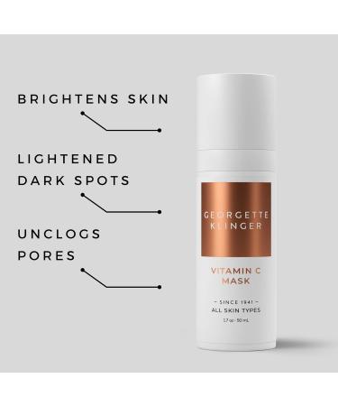 Georgette Klinger Vitamin C Mask | Skin Brightening Treatment Unclogs Pores & Fights UV Damage | 1.7 oz - Buy Online on GoSupps.com