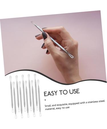 OHPHCALL 7pcs Double-headed Extrusion Ring Blemish Whitehead Popping Tool Blackhead Cleaner Stainless Steel - Buy Online on GoSupps.com