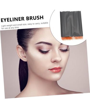 Gogogmee 100pcs Disposable Eyeliner Brush Eye Makeup Brush Eyeliner Applicator Cosmetic Brush Black Plastic - Buy Online on GoSupps.com