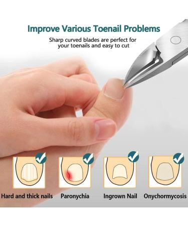Premium Stainless Steel Nail Tongs for Ingrown Toenails - Durable Ergonomic Nail Scissors for Strong Toenails - International Shipping Available - Buy Online on GoSupps.com