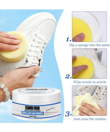 White Shoe Cleaning Cream White Shoe Cleaning Cream Multifunctional Cleaning Cream Stain Remover Cream F r die Reinigung aller Arten von Schuhen - Buy Online on GoSupps.com
